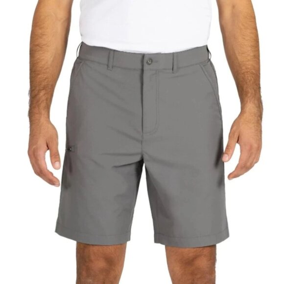 NWOT Eddie Bauer Rainier 10” Tech Shorts Men’s 36 Cargo Outdoor Gray J181 - Picture 1 of 7